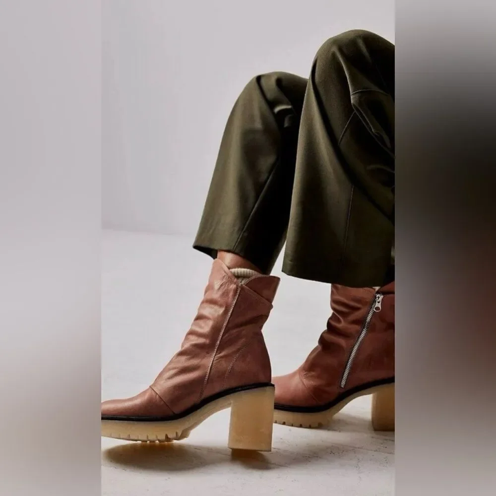 Free People Jack Zip Ankle Boots Size US 7.5